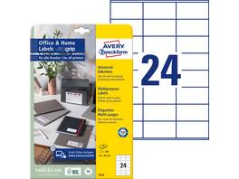 AVERY ZWECKFORM 6122 Etiketten, 70 x 36 mm, 10 Blatt