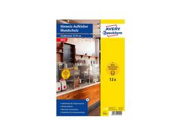 AVERY ZWECKFORM Autocollant signalisation DE 20 cm, 12 pcs.