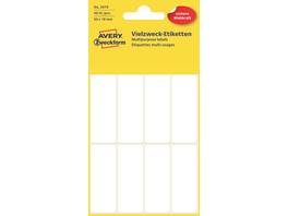 AVERY ZWECKFORM Etiketten 3079, 50 × 19 mm, 6 Blatt