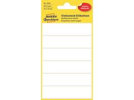AVERY ZWECKFORM Etiketten 3080, 76 × 19 mm, 6 Blatt