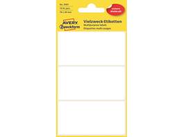 AVERY ZWECKFORM Etiketten 3081, 76 × 39 mm, 6 Blatt