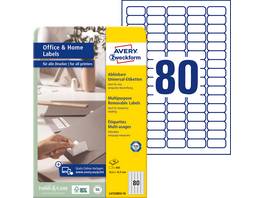 AVERY ZWECKFORM L4732REV-10 Etiketten, 35.6 x 16.9 mm, 10 Blatt
