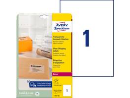 AVERY ZWECKFORM L7567-25 Adressetiketten, 210 x 297 mm, 25 Blatt