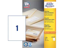 AVERY ZWECKFORM LR3478 Etiketten, 210 x 297 mm, 100 Blatt