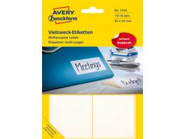 AVERY ZWECKFORM Universal-Etiketten 3330, 80 x 54 mm, 28 Blatt