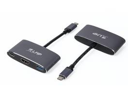 Adaptateur LMP Compact avec port USB-C, HDMI 4K et USB - Gris sidéral
