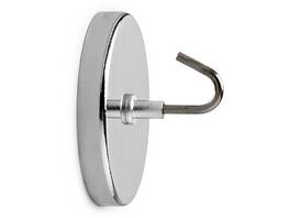 Aimant av.crochet Ø52mm argent