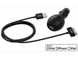 Artwizz CarPlug (2,1 ampères) avec câble pour iPad, iPod, iPhone et appareils