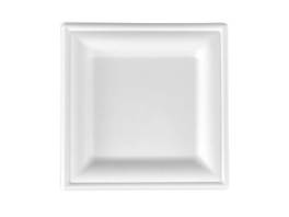 Assiettes jetables carrées, 125 pièces