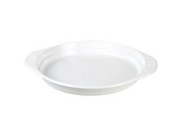 Assiettes jetables rondes avec poignée, 100 pièces