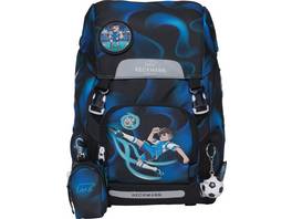 BECKMANN Sac à dos scolaire Classic avec poche réversible rPET