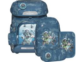 BECKMANN Set de sac à dos scolaire Plus Air avec sac réversible