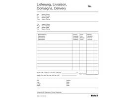 BIELLA Copy Bloc bulletin de livraisons A5, 50 feuillets