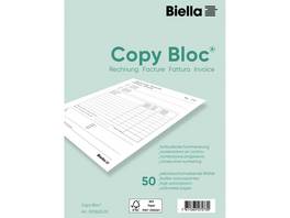 BIELLA Copy Bloc factures A6, 50 feuillets