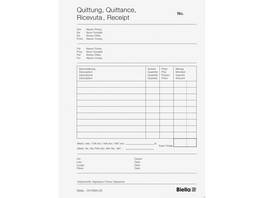 BIELLA Copy Bloc quittances A6, 50 feuillets