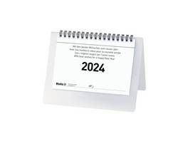 BIELLA Pultkalender Desk Basic Wire-O 2024