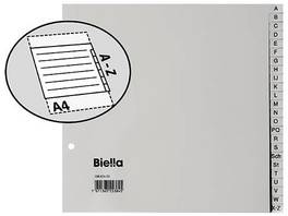 BIELLA Register A - Z, A4, teildeckend