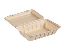 BIOPAK Boîte repas rectangulaire 850 ml, 100 pièces