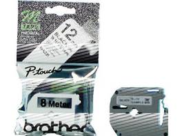 BROTHER MK231BZ Ribbon 12mmx8m white black+C729 for P-touch MK231BZ