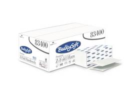 BULKYSOFT Essuie-mains en papier Premium pliage Z, 2 couches, blanc