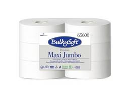 BULKYSOFT Premium WC Papier Maxi Jumbo, 2-lagig, 6 Stk.
