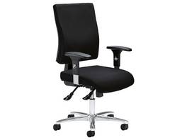 Bürostuhl Comfort R Deluxe Stahl-Fusskreuz schwarz