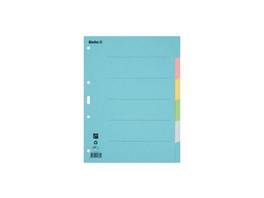 Biella Kartonregister Blanko 6-teilig, blau, A4, Krt, 200g/m2