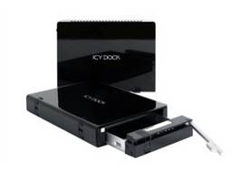 Boîtier de disque dur ICY Dock avec tiroir amovible et 1x eSata, 1x port USB2