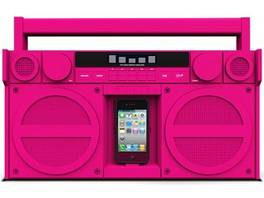 Boombox stéréo portable iHome pour iPod et iPhone - Rose