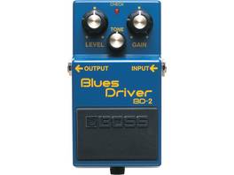 Boss Blues Driver, pédale compacte qui produit un son de type blues - bleu