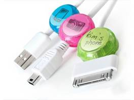 Boutons d'identification de câble Dötz assortis en couleurs avec pré-imprimés