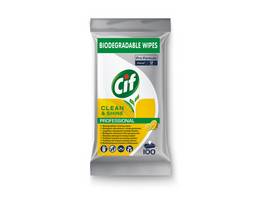 CIF Clean & Shine Professional Wipes 4 x 100 lingettes