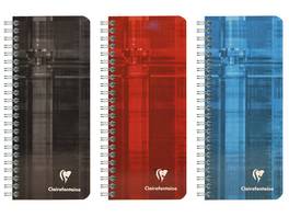 CLAIREFONTAINE Carnet spirale assorti 8,5 x 20 mm