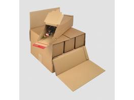 COLOMPAC Umkarton für 3/6 Weinflaschenversandkartons, Pack à 15. Stück