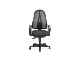 Chaise de bureau Comfort NET, pivotante avec accoudoir