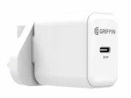 Chargeur mural Griffin Compact & Super Fast 20W PD pour iPhones et