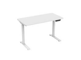 Contini table de bureau réglable hauteur blanc 1.2×0.6m