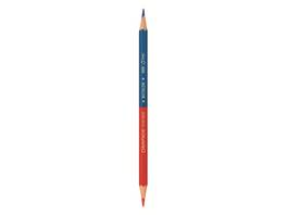 Crayon de coul.Bicolor bleu-ro