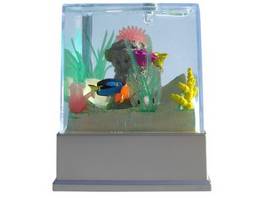 Cyber ​​Clean Aquarium avec poissons artificiels, parfait pour HomeOfiice ;)