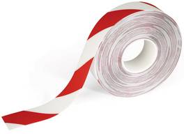 DURABLE Duraline Bande de marquage au sol rouge/blanc