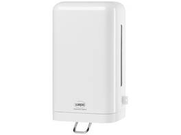 Distributeur savon blanc Wepa, pompe manuelle,