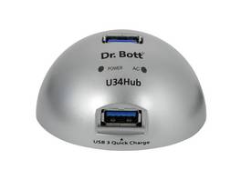 Dr. Bas Hub de charge élégant avec 4x ports USB 3, 4A pour une charge simultanée