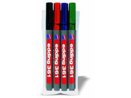 EDDING Boardmarker 361 - 4er Set- Kartonetui