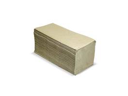 EDELWEISS Serviettes essuie-mains 2 couches pliage V, brun