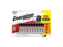 ENERGIZER Batterie Max AAA/LR03 - 20er Pack