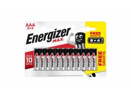 ENERGIZER Pile Max, AAA/LR03, 12 pièces