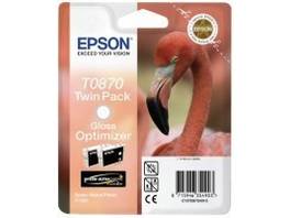 EPSON T0870 Gloss Optimizer - Twin Pack