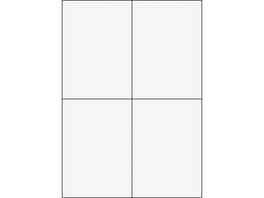 Etiquettes A4, 105 x 148.5 mm, 100 feuilles
