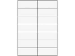 Etiquettes A4, 105 x 42 mm, 100 feuilles