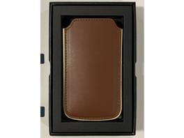 Etui en cuir véritable de haute qualité Proporta pour iPhone 5 / 5S / SE - marron